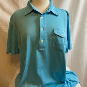 Vintage Nyne Men's Blue Polo Shirt Size XL